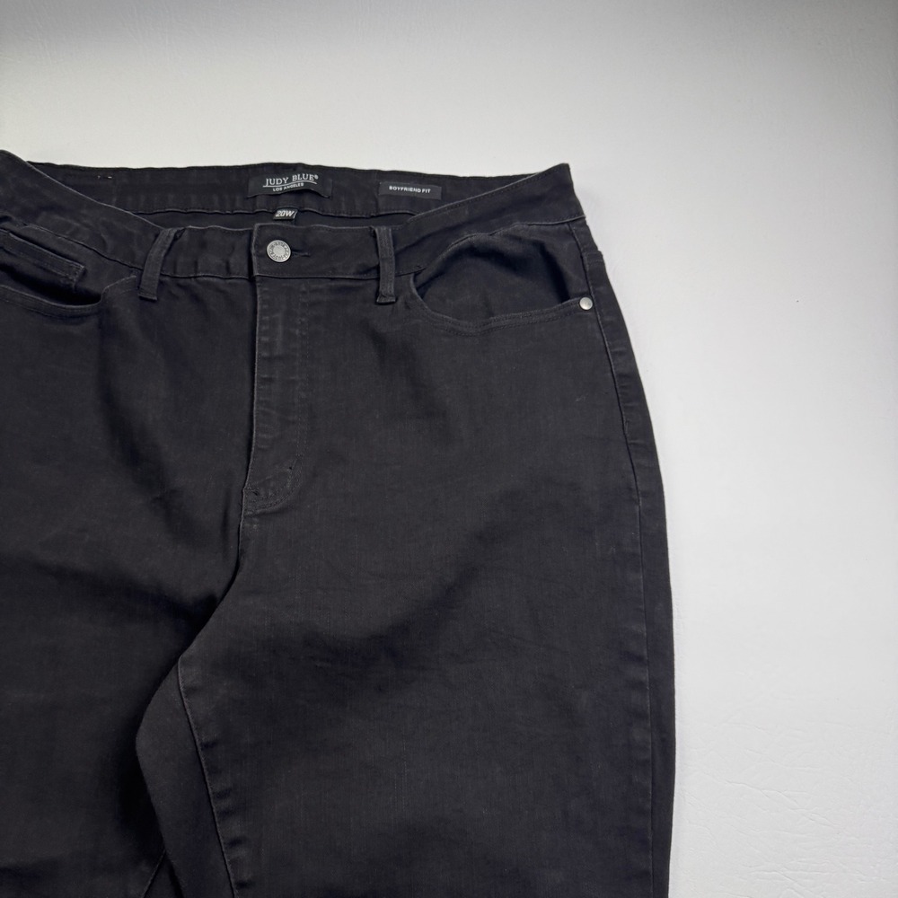 Judy Blue Boyfriend Fit Black Jeans Plus Size 20W Stretchy Denim JB88175 BK - Picture 13 of 16